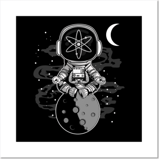 Astronaut Cosmos Crypto ATOM Coin To The Moon Crypto Token Cryptocurrency Wallet Birthday Gift For Men Women Kids Posters and Art